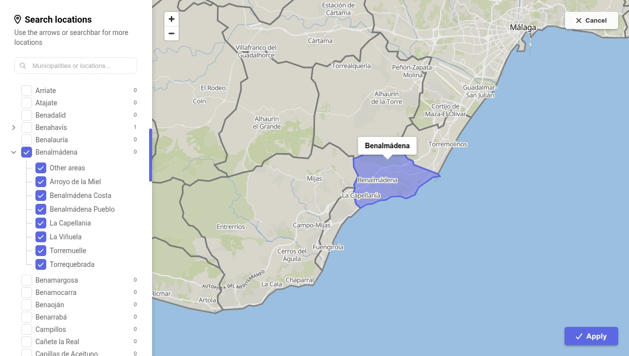 Location Picker Interface